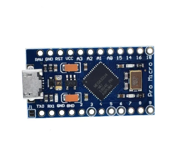 Pro Micro ATmega32U4 5V 16MHz Replace ATmega328 For Arduino Pro Mini With 2 Row Pin Header For Leonardo Mini Usb Interface