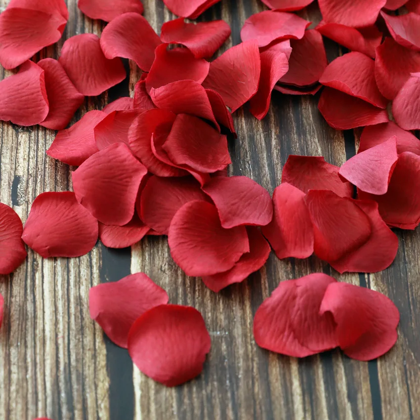 Artificial Flower Festival Arrangement Romantic Decorative Flower Pieces Real Touch Rose Petals Wedding Petals