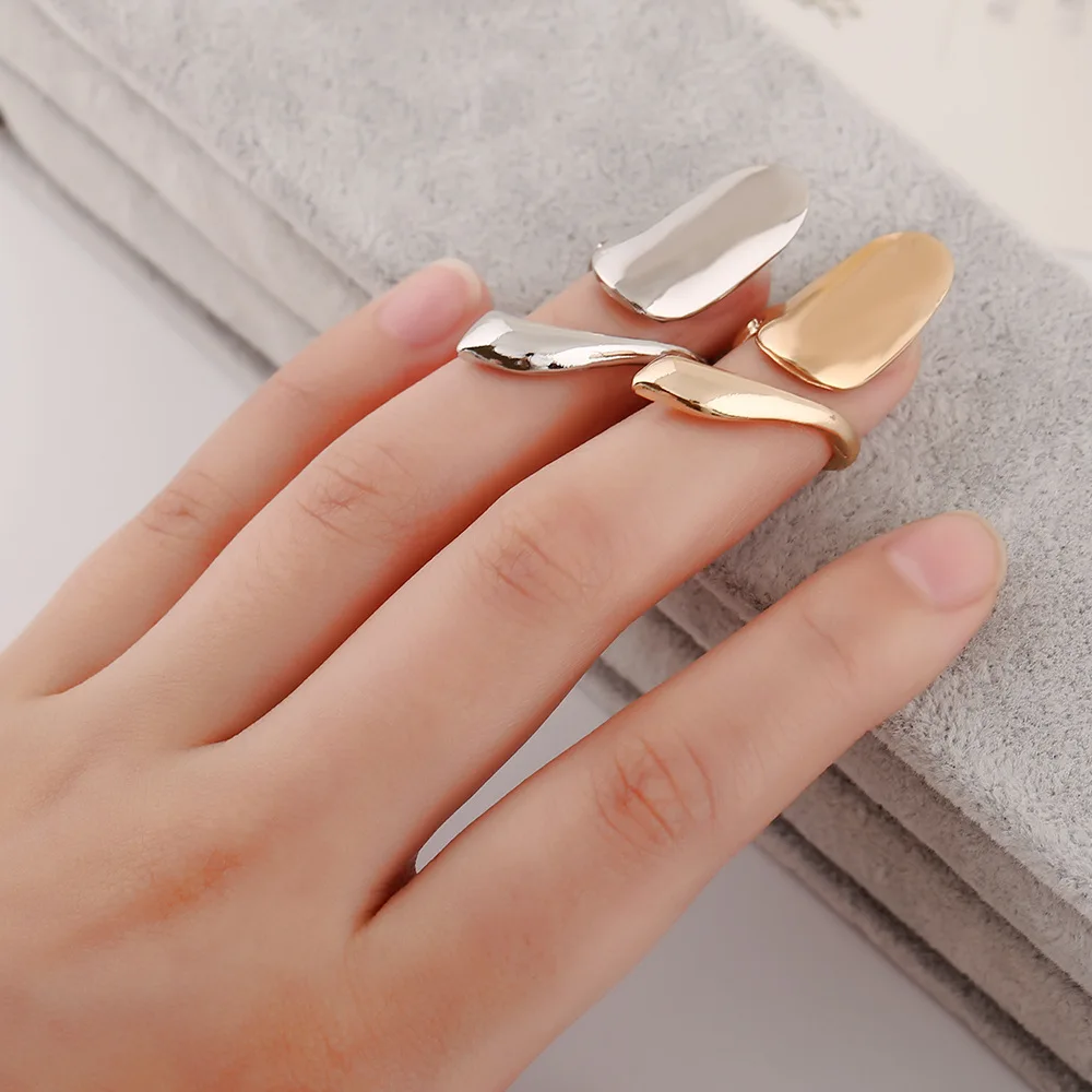 New arrival Ring Women alloy texture Jewelry Fashion Nail Ring