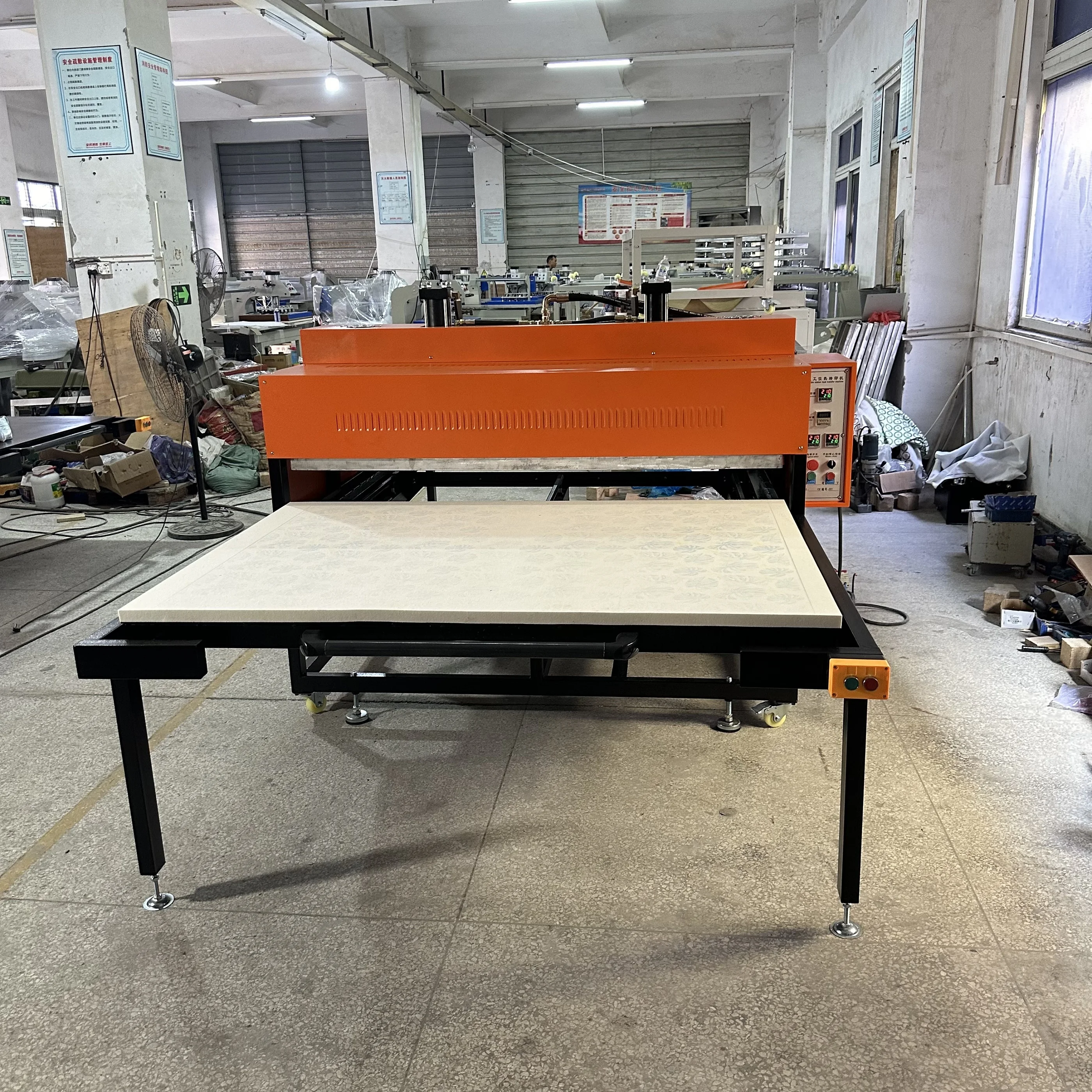 high pressure pump large format sublimation iron automatic press metal sheet printing dual heat press machine