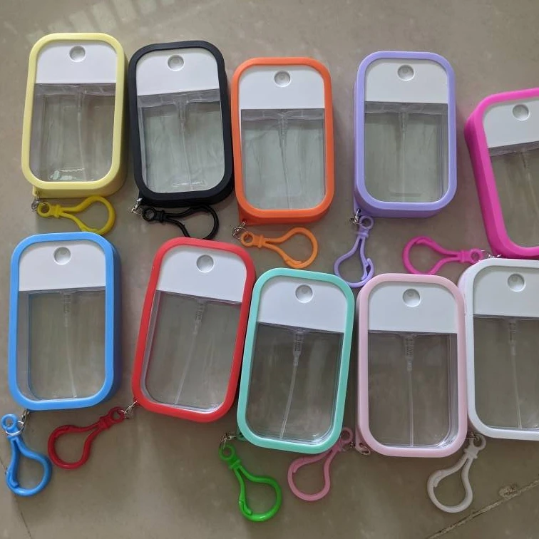 Дезинфицирующее средство для рук, карманный дорожный распылитель для парфюма, бутылка для спирта с распылителем, 50 мл