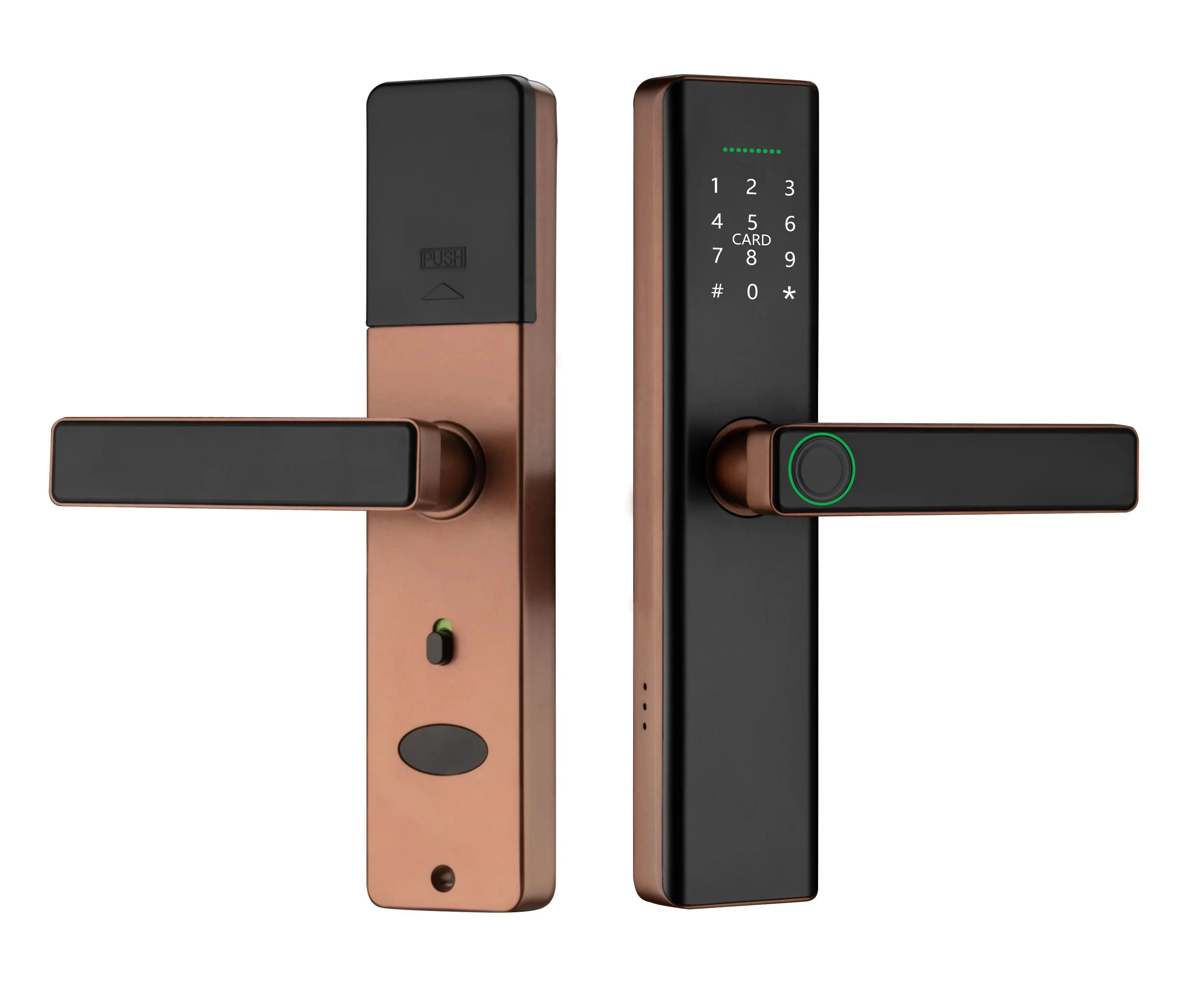 Ttlock App Figerrpint Door Lock With Handle Support Send Temporary Passcode