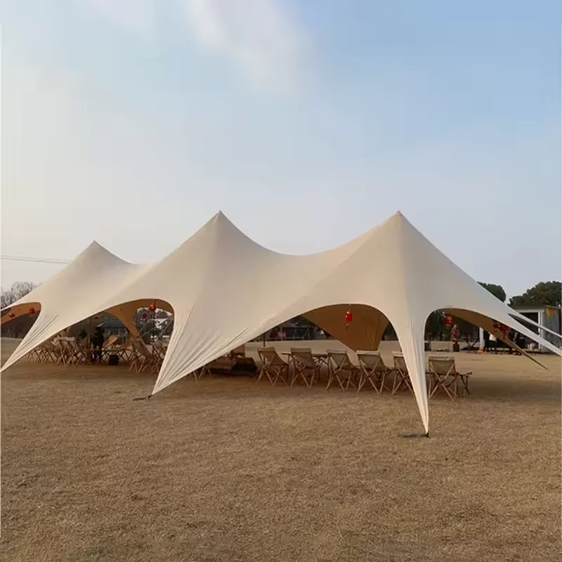 2024 Star Shaped Shade Canopy Tent Outdoor  For Advertisement Events 15*8.8*4M Large Double Top Spider Activity Tent