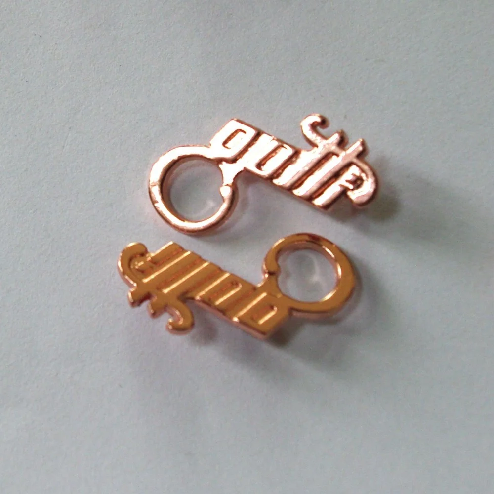 zinc alloy  jeans metal plate label for garment clothes