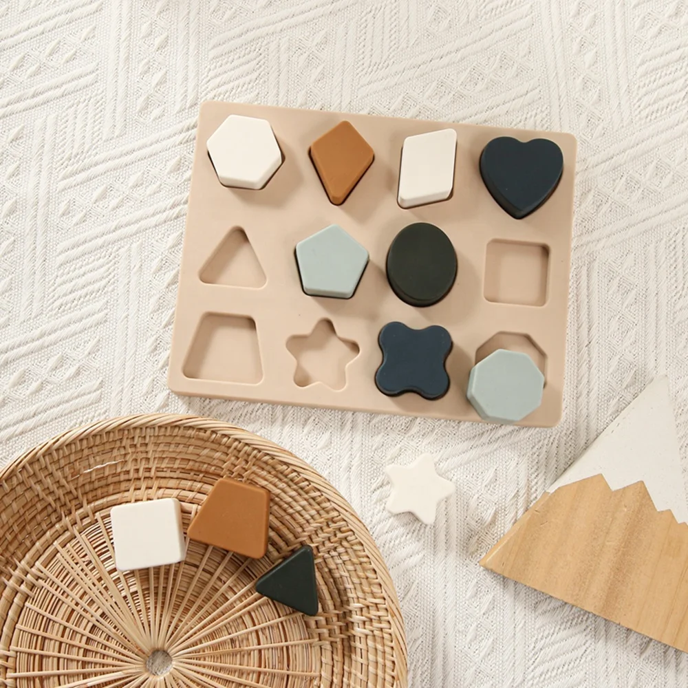 LoveBond Wholesale Baby Educational Toys puzzles toy Silicone Animal Puzzle Preschool Games Montessori Toys