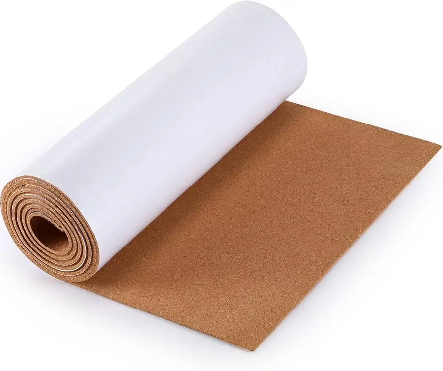 Wholesale Self-Adhesive Cork Rolls1mm-12mm Thickness Cork Sheet Board  Flooring Trims Use