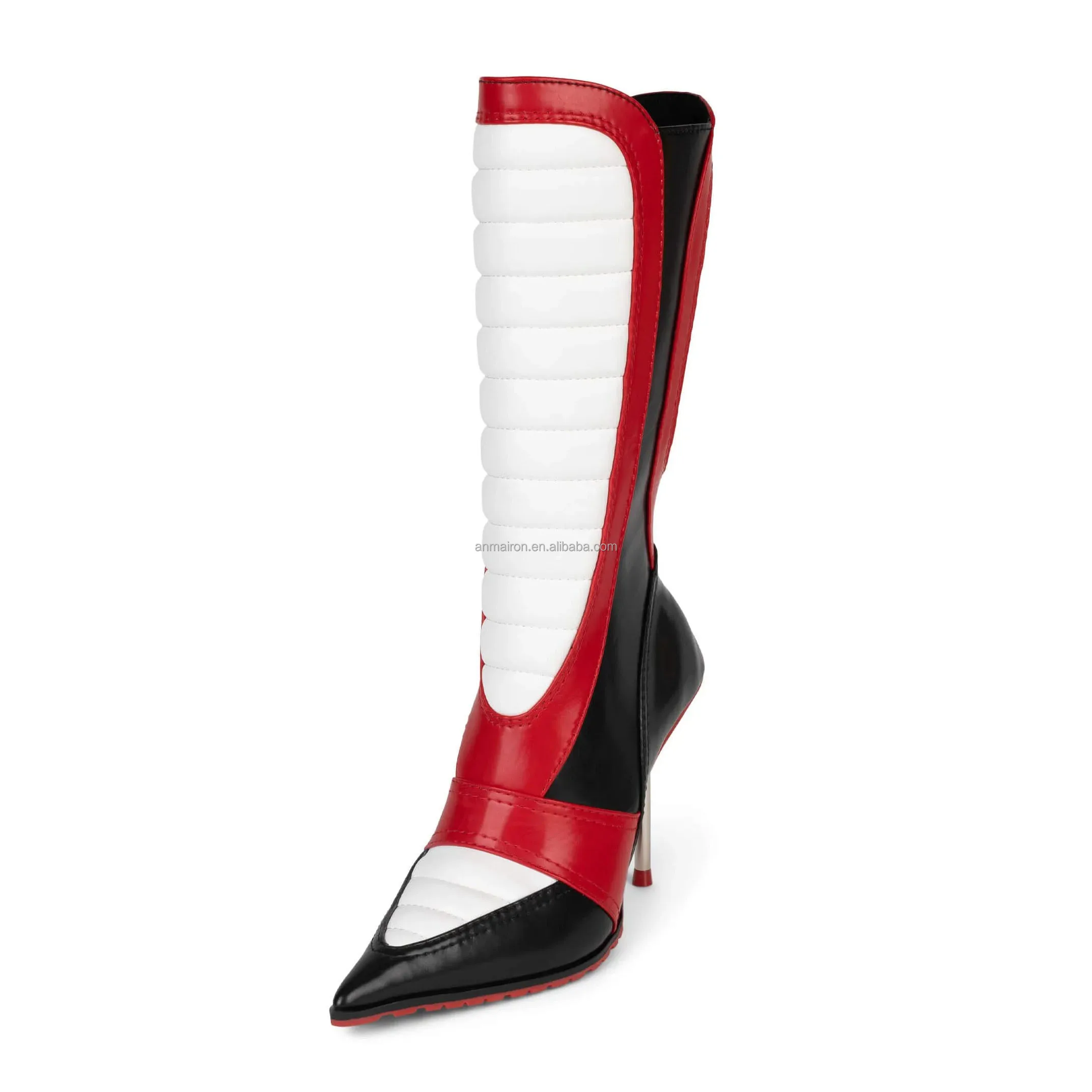 Anmairon New Arrivals 2024 Spring Design Color Matching Motor Boots For Women