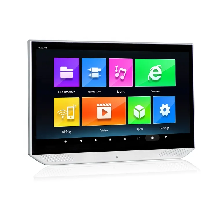 bulk drop shipping full angle screen android 9 screen 12.5 inch IPS USD SD input screen tv display tv headrest car monitor