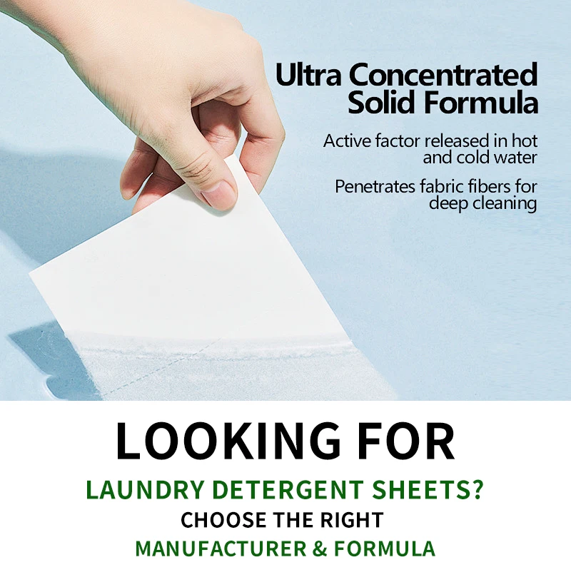 No Mess Biodegradable Washer Soap Strips Laundry Detergent Sheets Detergent Sheets Eco Friendly Laundry Strips for Baby