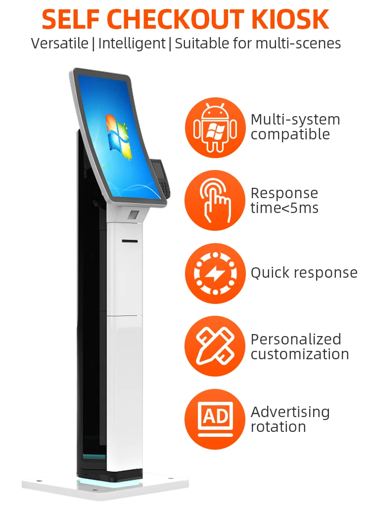 custom fastfoodkiosks payment food order Self-ordering kiosk bill terminal self service ordering machine