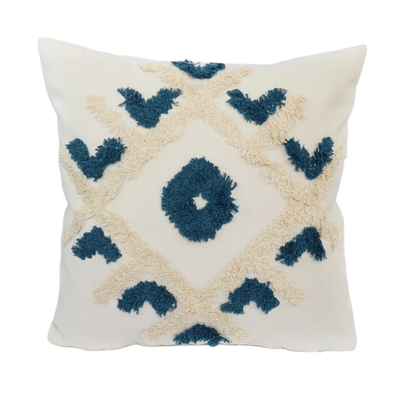 Горячая Распродажа марокканские Бархатные чехлы на подушки декоративные геометрические чехлы на подушки с вышивкой