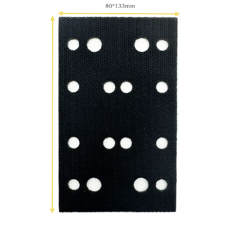80*130mm 16 Holes Soft Interface Hook and Loop Sanding Cushion Sponge Protective Protection Pad for  489252 RTS 400