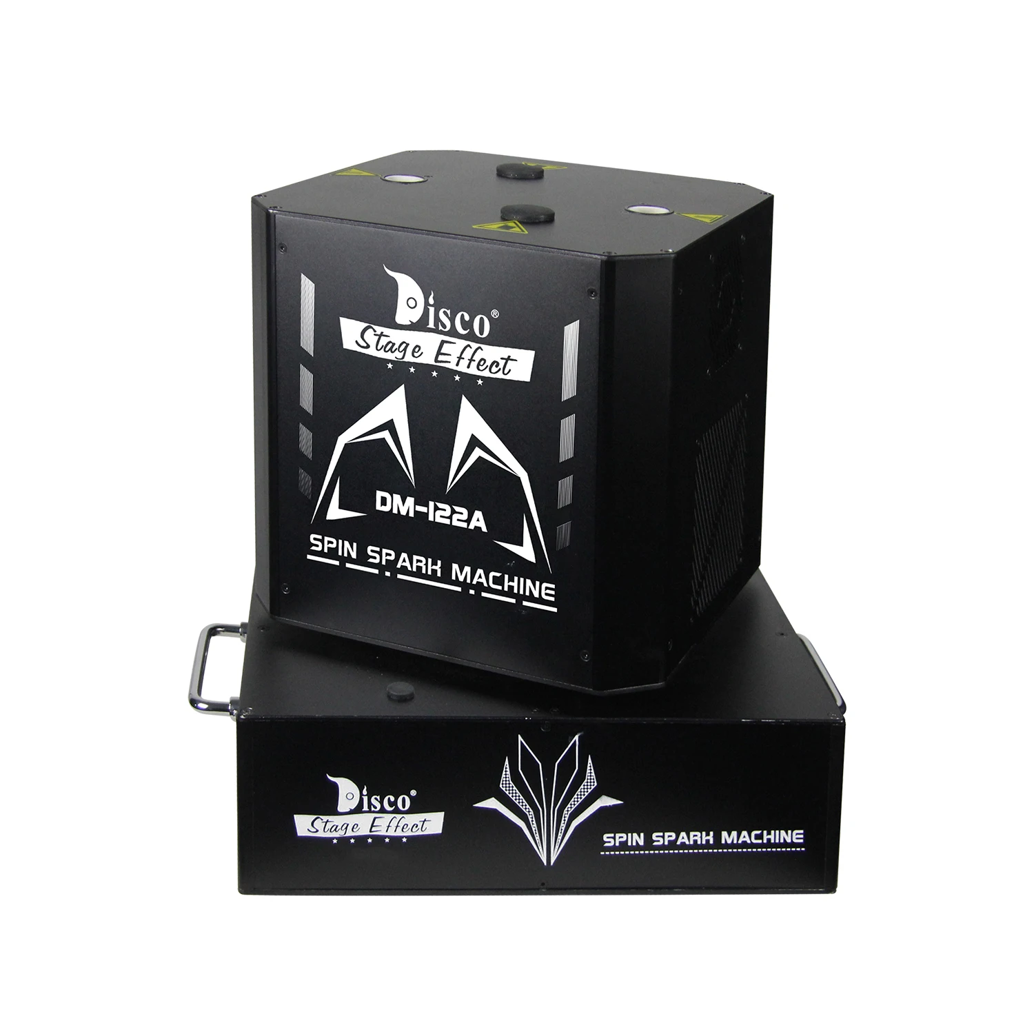 Romantic effect double flower rotating cold spark firework machine