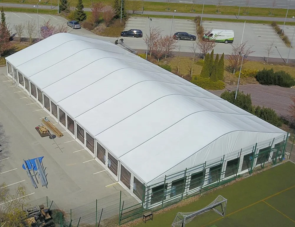 Curved Roof Tent Structure Tennis Court Tent For Sports Hall