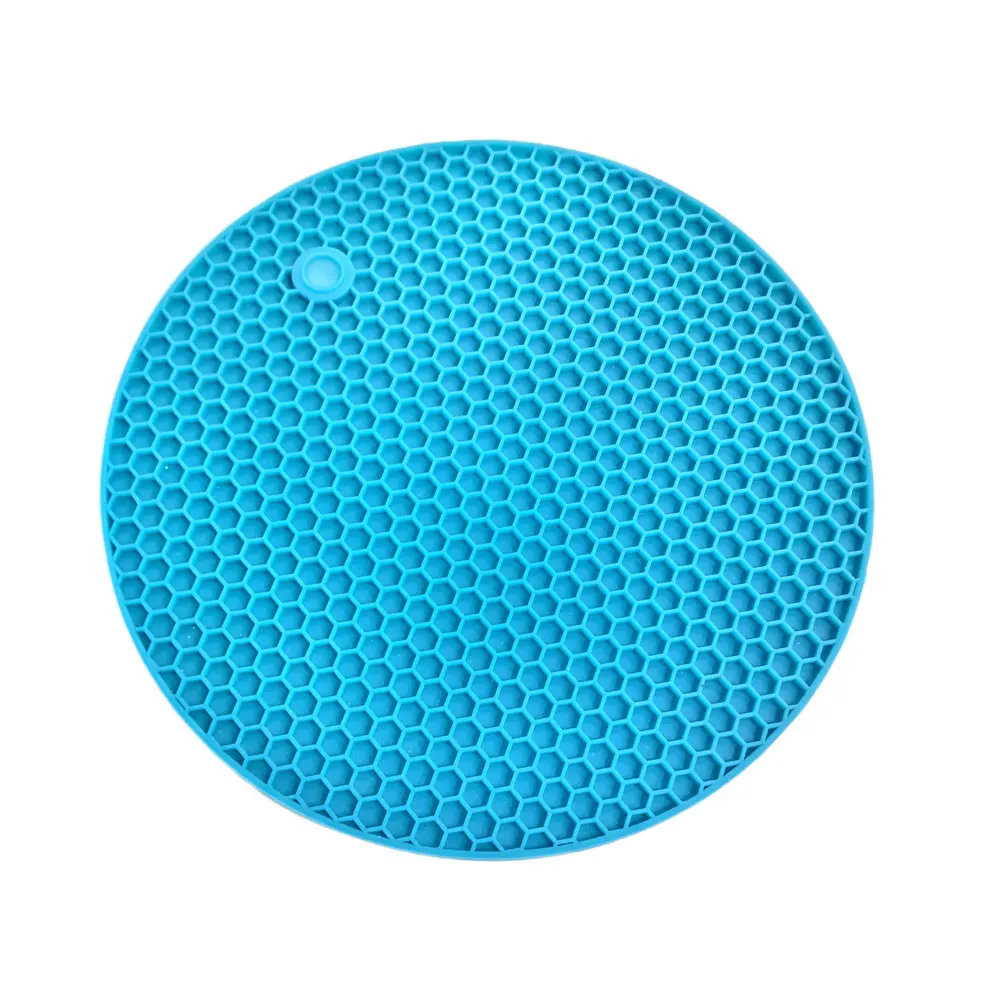 WONDERFUL Multi-Purpose Colorful Heat Resistant Hot Pads Honeycomb Pot Holder Safety Silicone Trivet Mats for Hot Pots and Pans