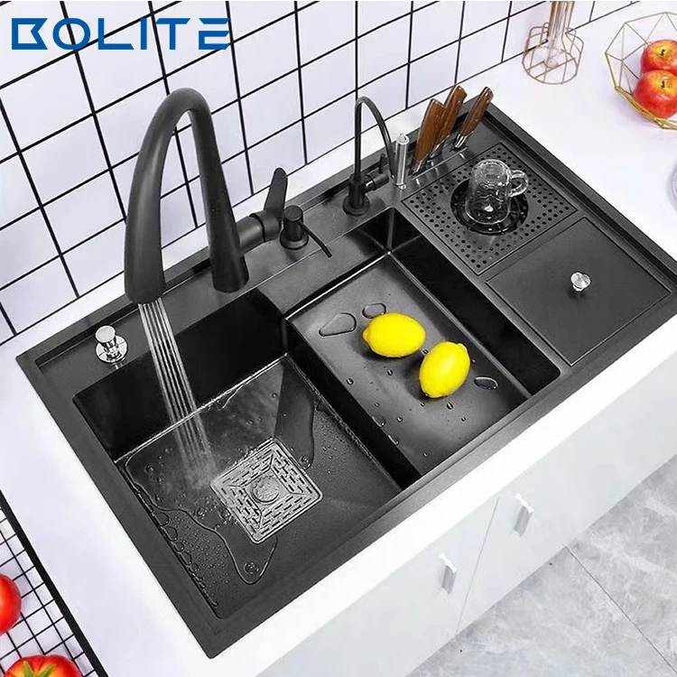 Thickened Stainless Steel Brushed 201 304 Kitchen Sink Household Hand Kitchen Sink