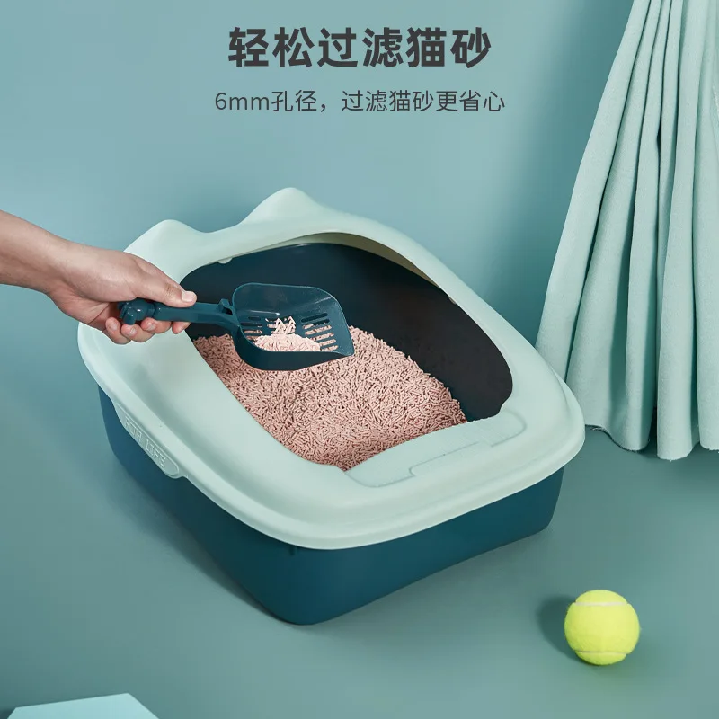 Заводская оптовая продажа заказной ящик для кошачьего туалета полузакрытый кошачий наполнитель антиспесочный специальный принадлежности котят