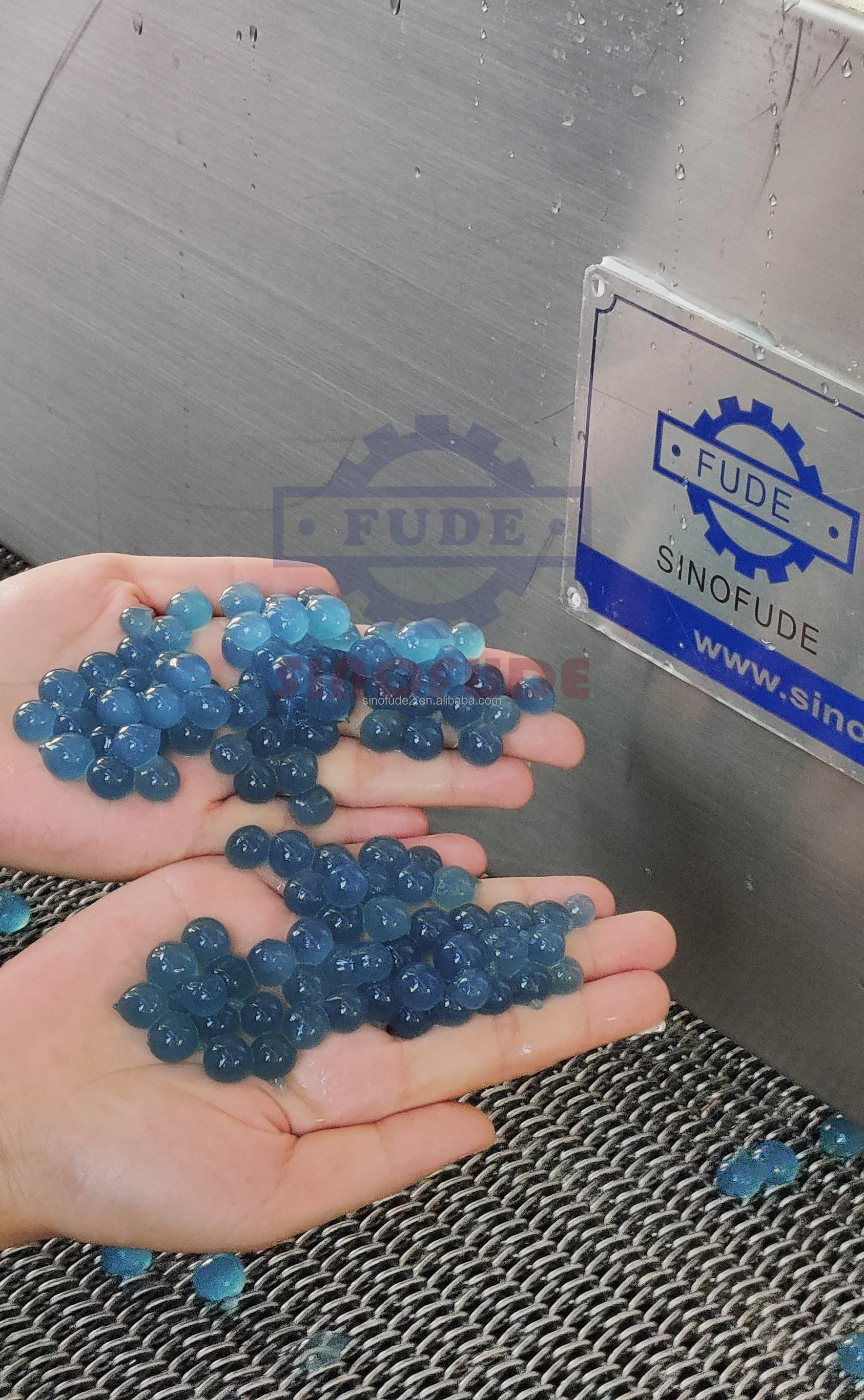 Accurate depositing fully automatic new design popping bursting jelly boba pearl making machine production line