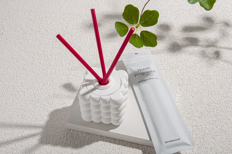 New Design Handmade Craft Gift Circular Concave Circular Gypsum Ceramic Aroma Diffuser Stone for Room Car Air Freshener