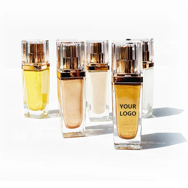 30Pcs Accepted Private Label Makeup Without Logo Body And Face Dual-Purpose Brightening Highlighter