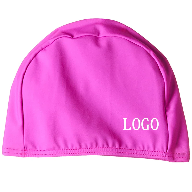 Custom Design Swim Caps Lycra Material Print OEM Logo Style Color Kids Swimming Hat Adults Swim Cap