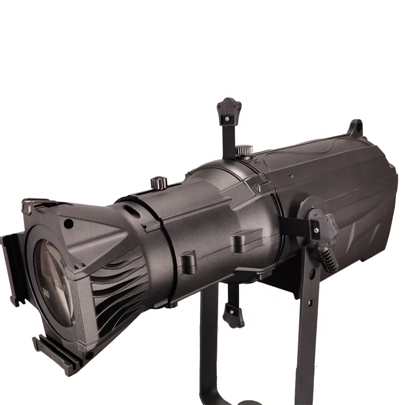 ZY High CRI Professional Stage Lighting 200W LED Silent fan Follow Spotlight Profile Light with Zoom for Theater