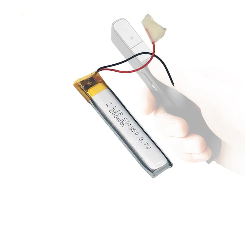 200mah lithium battery KC 200mah lipo 501050 li polymer 3.7v lithium ion batteries for Remote control pen