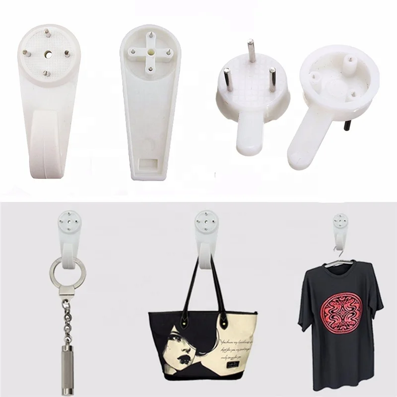 
10pcs/Set White Plastic Invisible Wall Mount Photo Picture Frame Nail Hook Hanger 30mm Easy To Fix Without Trace 