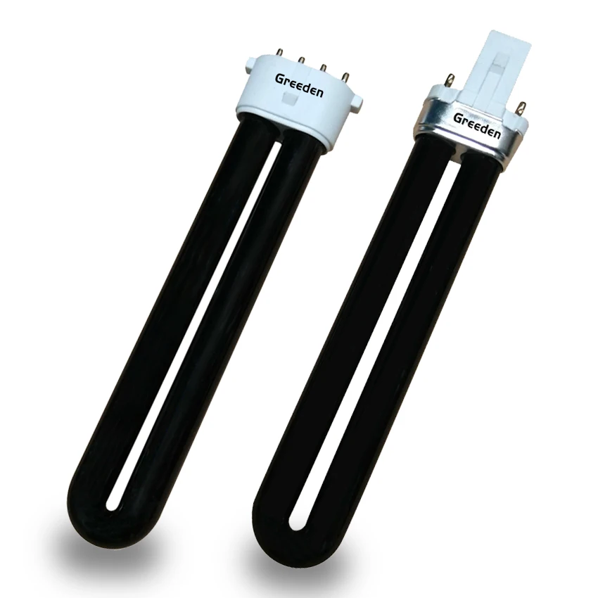 9 Watt UV-A replacement bulb for black flag light bulb T4 black light bulb with G23 2G7 4pins base 8000hours