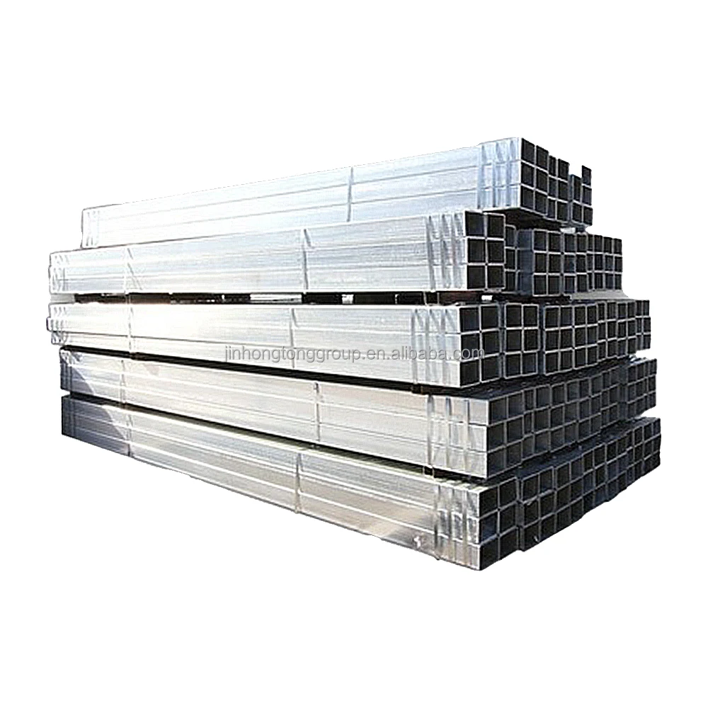 galvanized Gi square Pipe Ms For Building Industry Wholesale Galvanized Rectangular tube Rectangular Hollow Section Steel tube