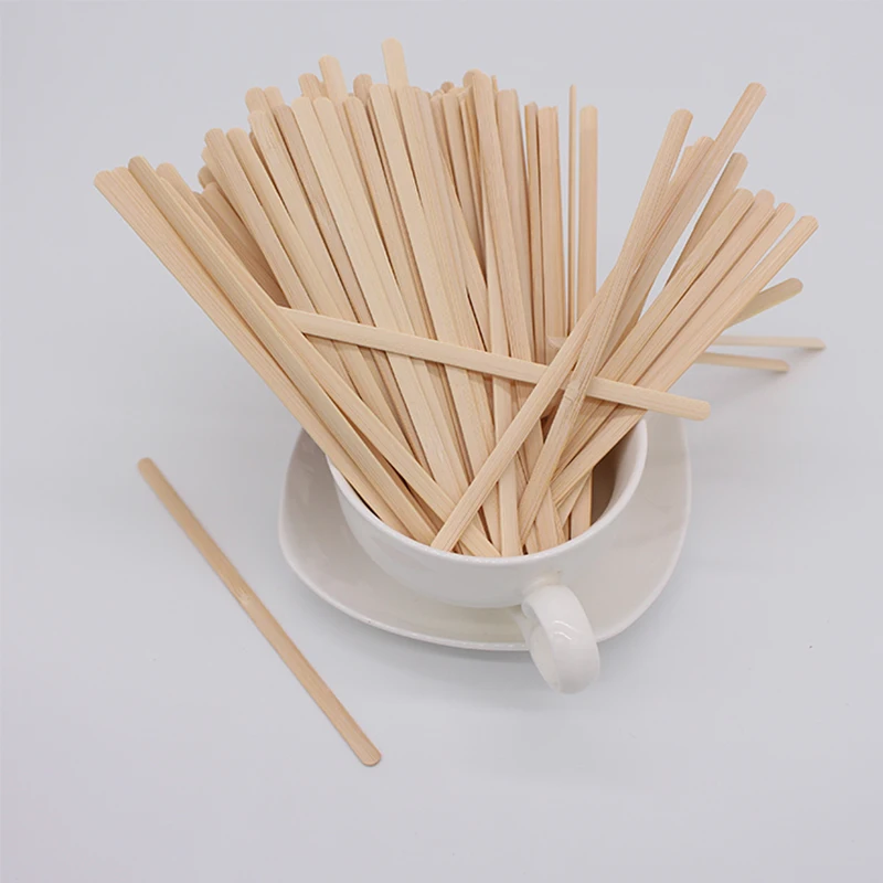 Custom high quality individually wrapped disposable stick wooden coffee stirrers stick