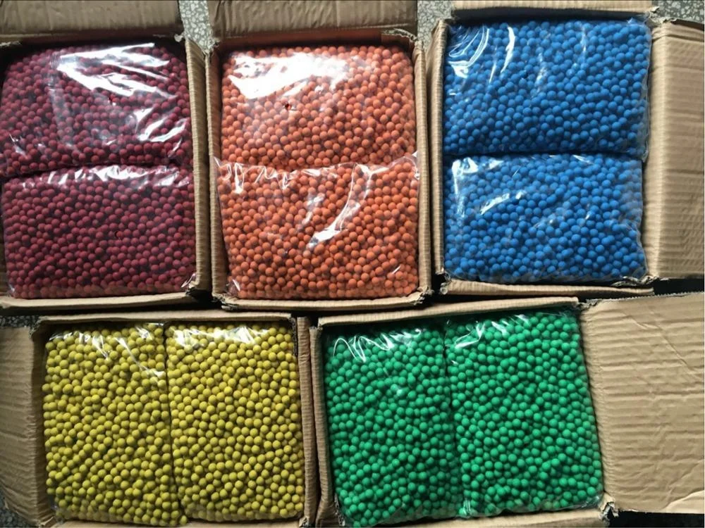 Colored 9mm rubber coated steel balls for sealing