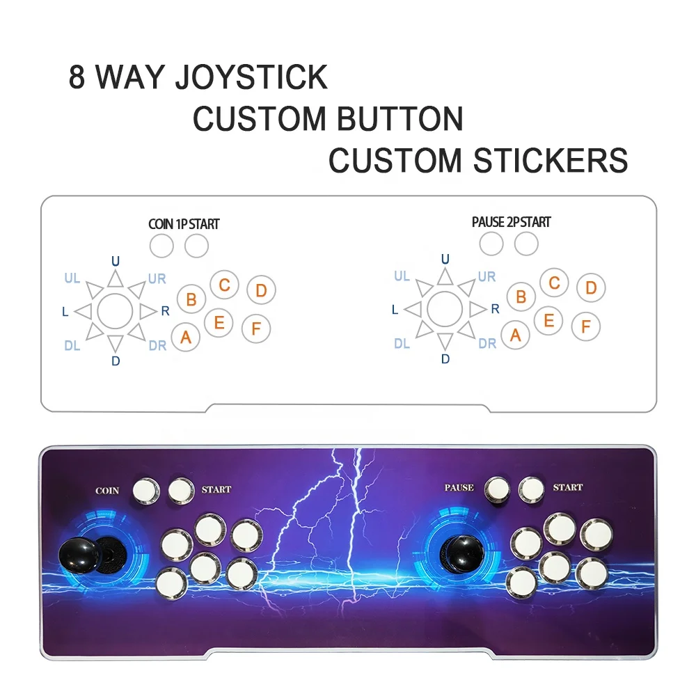 2023 New Pandora Saga DX 9800 in 1 Game Box Family version 1-4 players High-quality Retro Tabletop Arcade Console