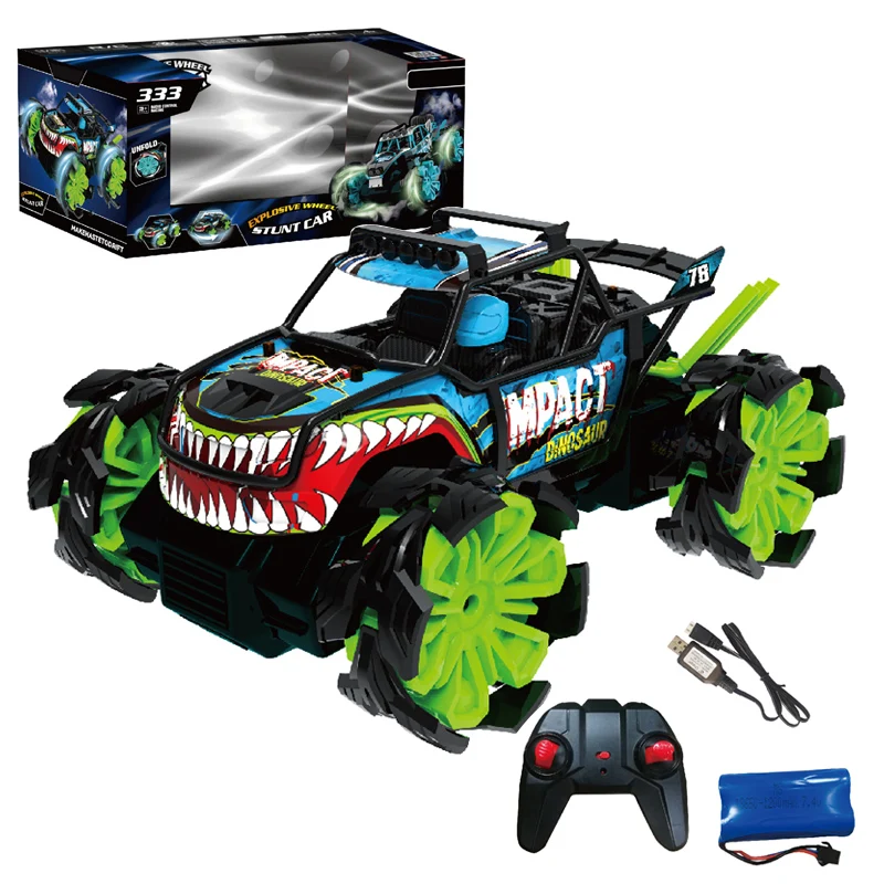 New Design 2.4G RC Stunt Drift Car Four-Wheel Drive Buggy Wheeled Remote Control Vehicle Toys