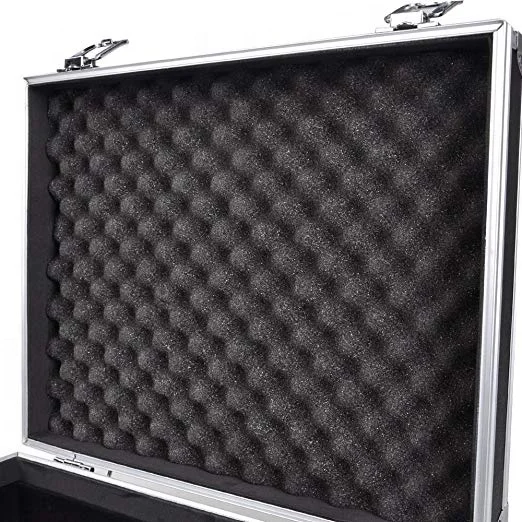 Professional hard Portable and Lock Black Aluminum Tool Case