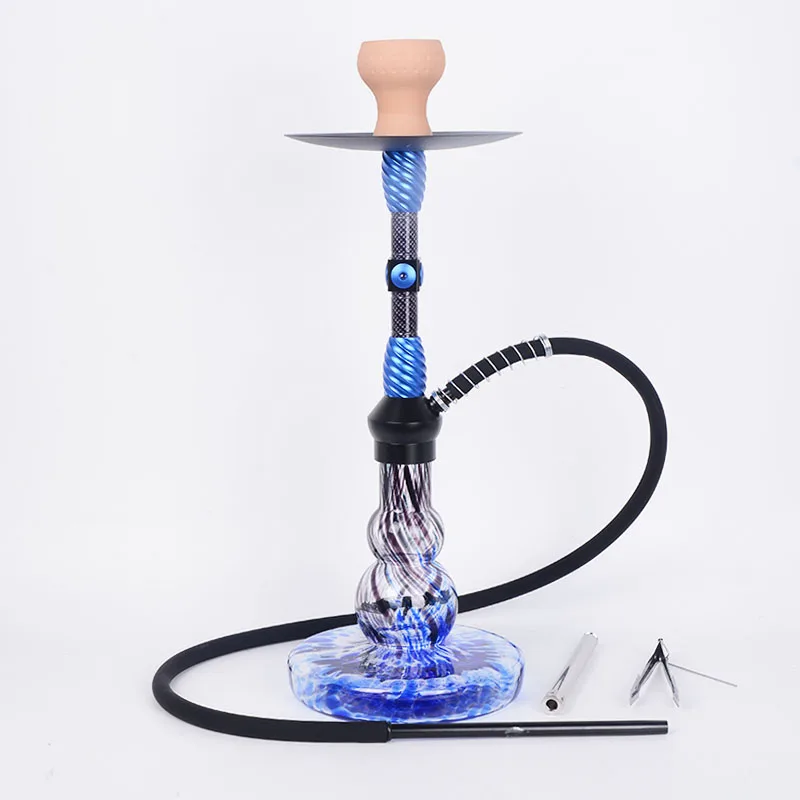 Custom Premium Hookah Set Large Portable Aluminum Alloy Shisha Hookah Set