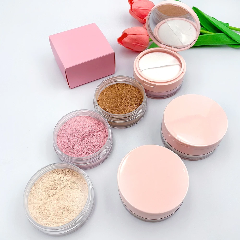 Make Your Own Brand High Quality Cosmetics Private Label Face Makeup Glitter Matte Translucent Setting Loose Powder