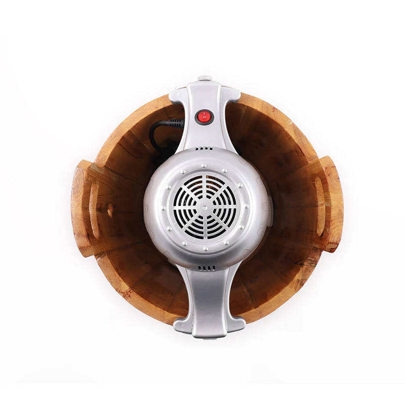 6 QT 220V Traditional Durable Home Use Wooden Electric Portable Mix Frozen Fruit Yogurt Ice Cream Maker