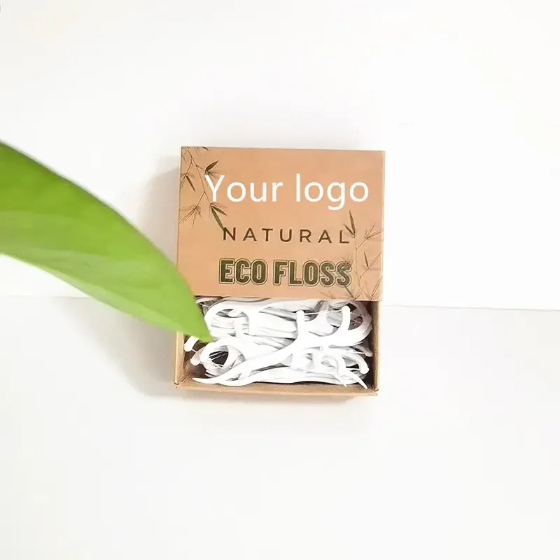 Biodegradable Dental Floss Picks 300 Mint PTFE Bamboo Tooth Pickers Oral Teeth Cleaning Travel-friendly Plastic Teeth Flossers