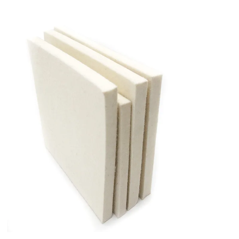 Wool Felt Roll Sheet for Industrial Wear Resistant Durable Industrial Wool Felt Pure White Environmental Friendly High Density