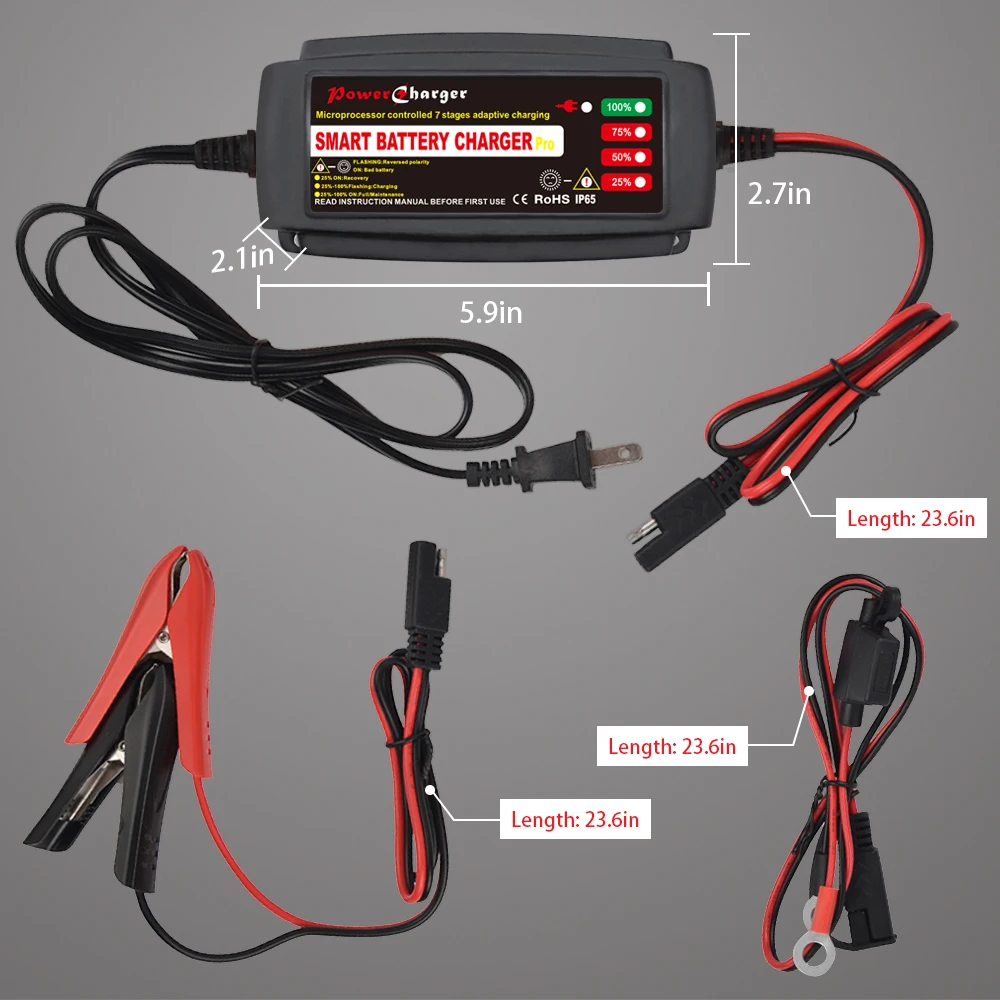 EPA1205 12V 5A sealed lead acid battery charger