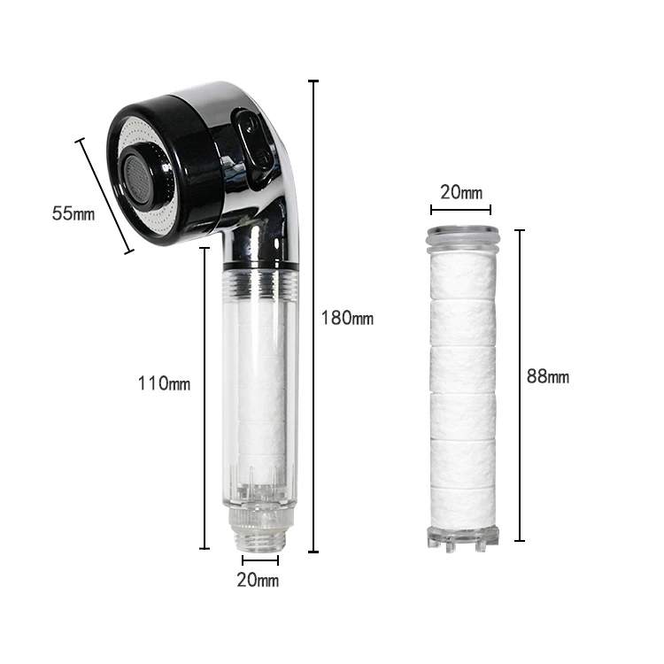 Adjustable hand held spray kitchen bathroom mini  shower head with PP cotton
