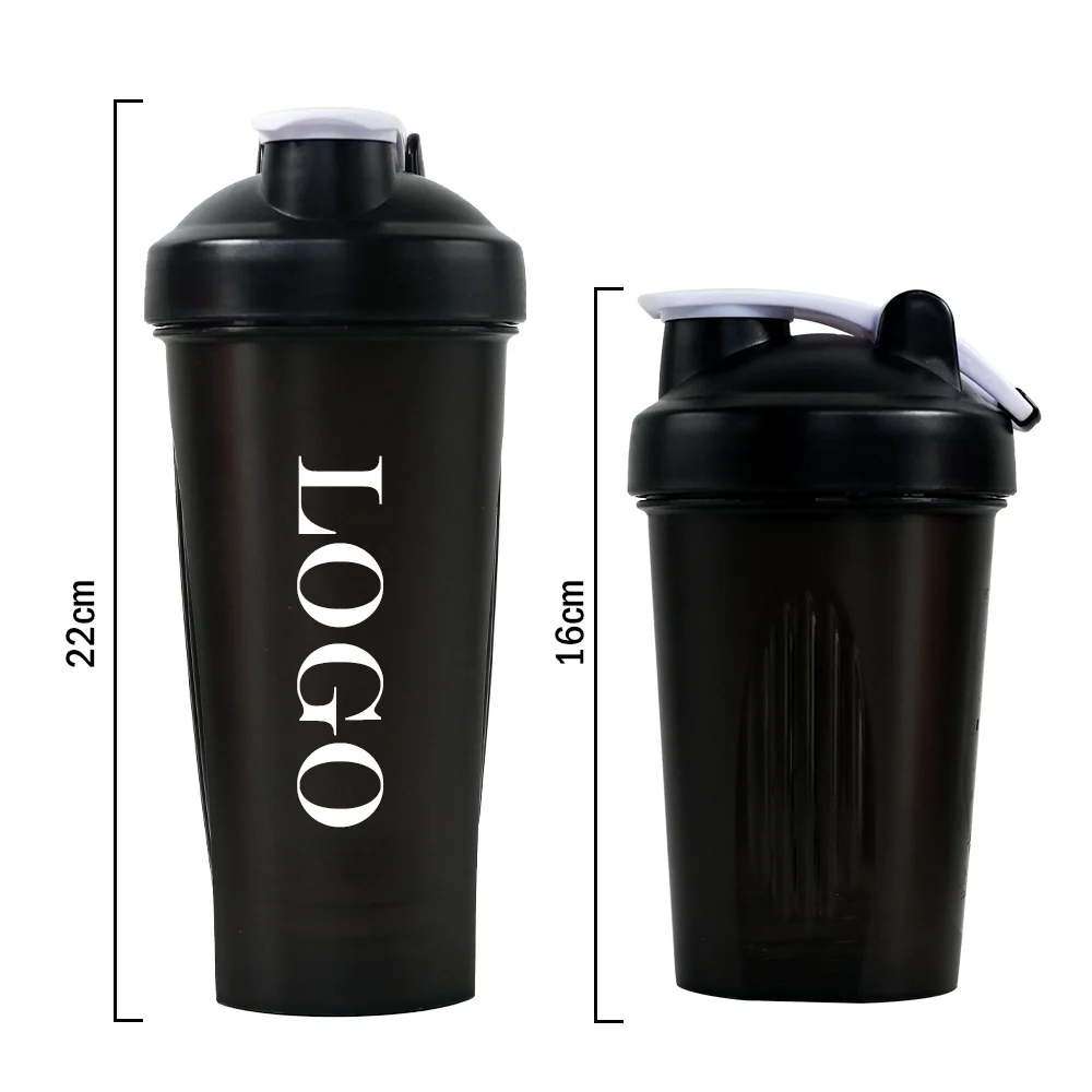 Custom hot sale 400ml 600ml Personalized cup bpa free plastic Fitness protein shaker blender gym shaker bottle