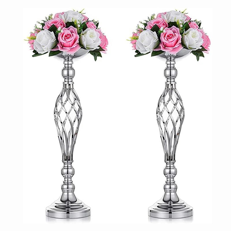 Versatile Metal Flower Arrangement Stand for Wedding Party Dinner Centerpiece, Pillar Candles Holder For Home Decor
