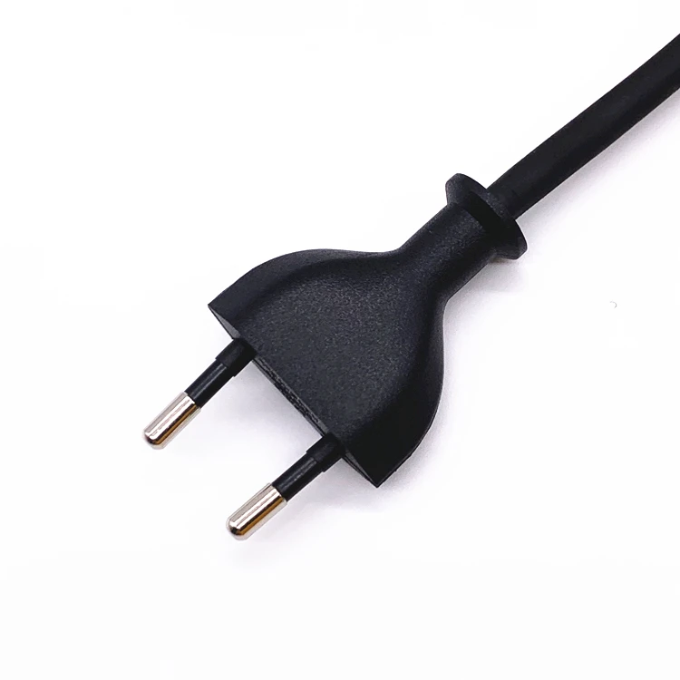 HENG-WELL 2 pin euro power cord for straight hair straightener 360 degree swivel power cord