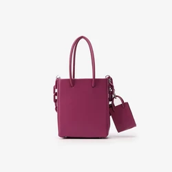 2022 square modern style office tote bag acrylic chain purse shopping women hand bag purple personality sling shoulder handbag