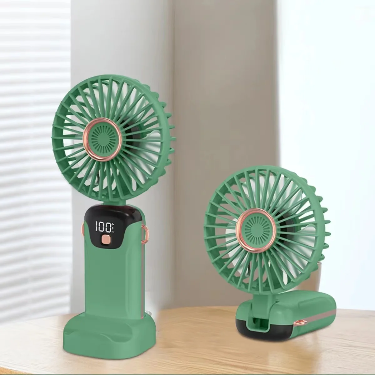 2024 Mini High-Speed Portable Rechargeable Mini Handheld Fan Summer Outdoor Use Hand Held Rechargeable Fan LED Display