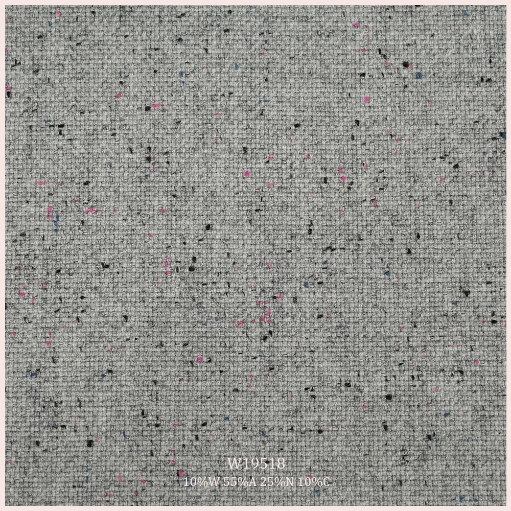 Multi-coloured design 10%W 55%A 25%N 10%C Wool Upholstery For Sofa Pillow Bag Shoes Panel