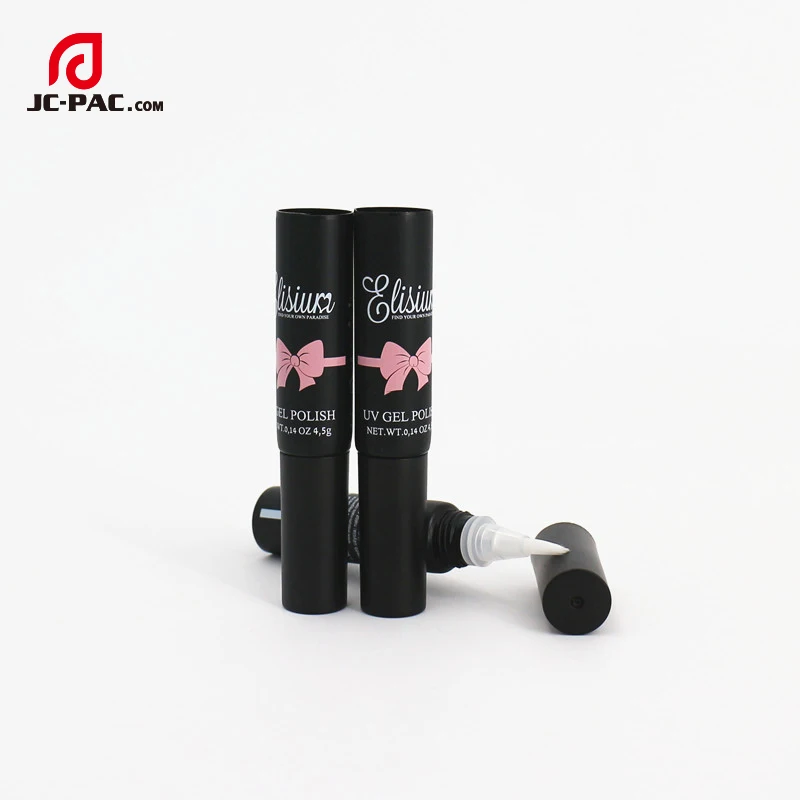 
New Design Small Black Plastic Brush Tube for Nail UV Gel Polish 