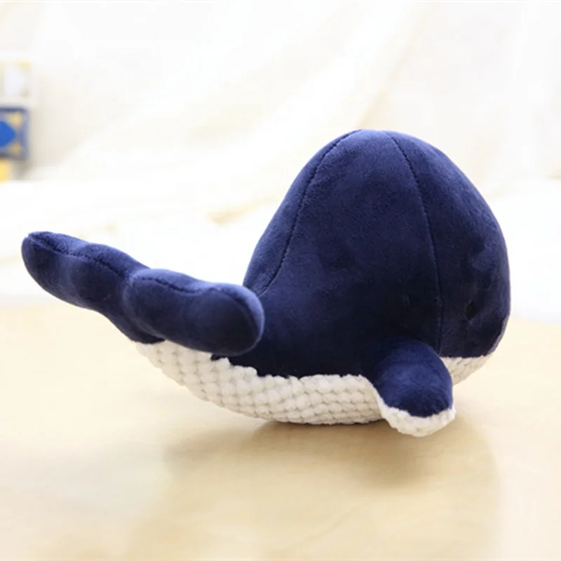 New Arrival Custom Baby Blue Whale Shark Pillow Ocean Fish Plush Toy Stuffed Animals Plush Whale